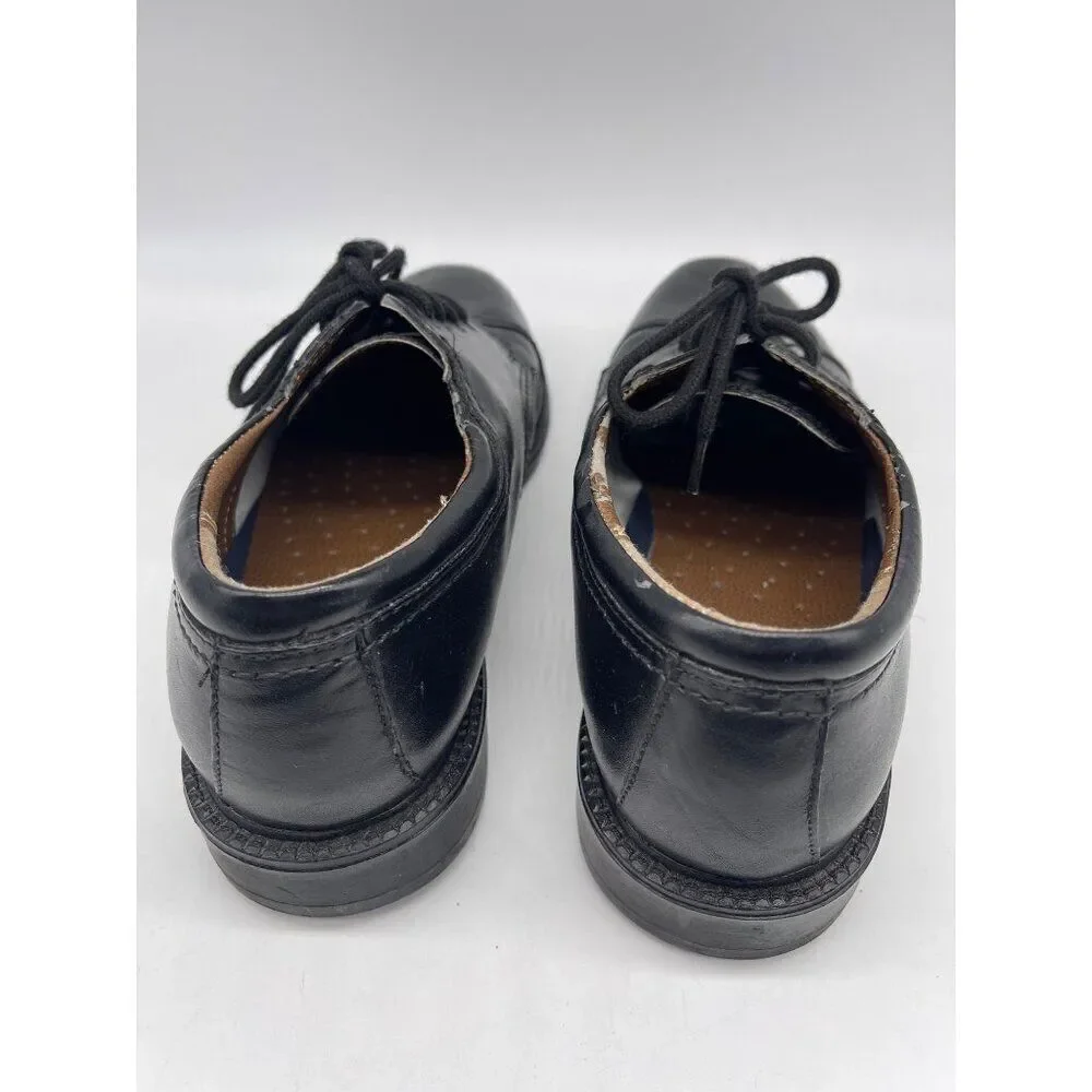 Dockers Black Leather Lace-Up Dress Shoes Size 9.5 M